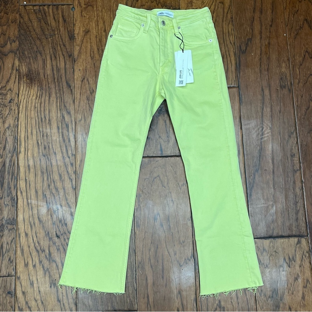 Zara women’s crop flare jeans